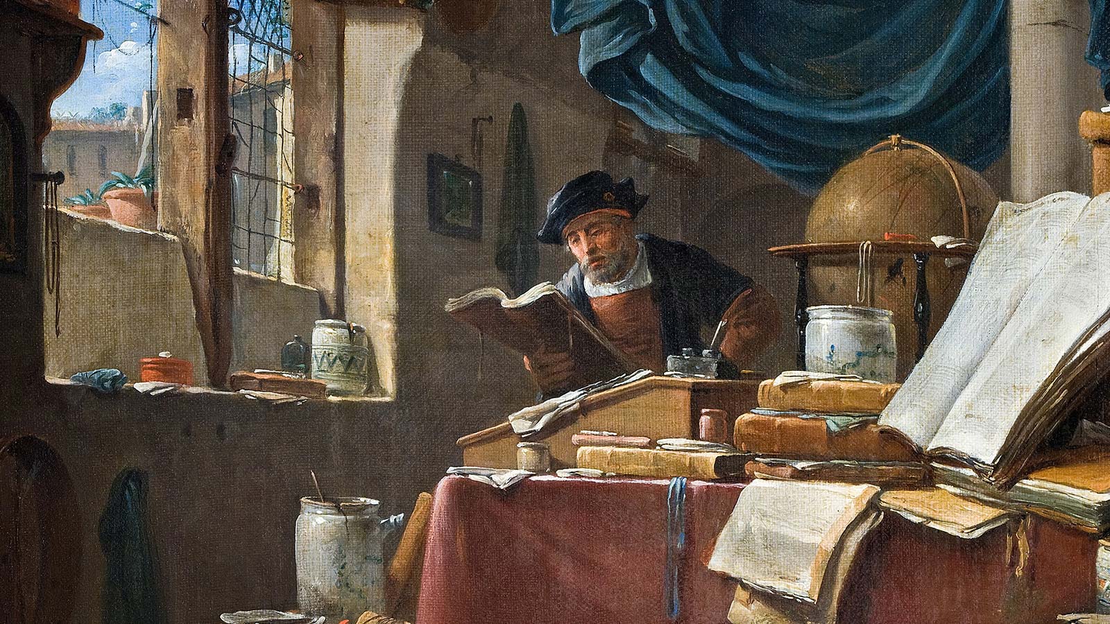 A Scholar in His Study