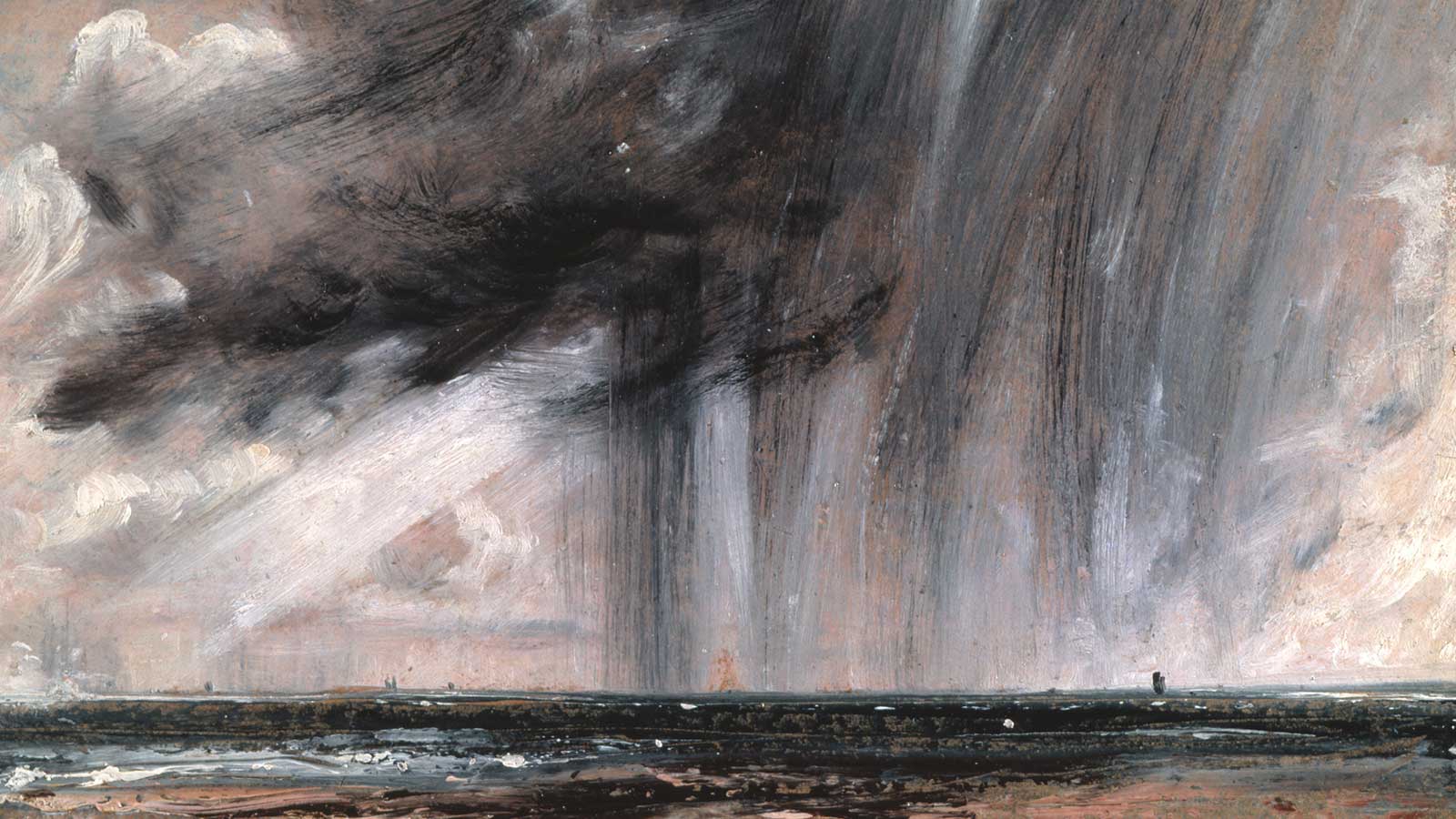 Seascape Study with Rain Cloud